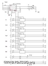 Commodore Joystick Switch Schematic