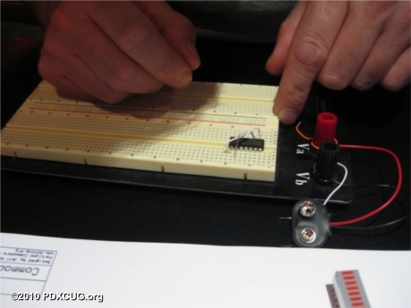 PDXCUG Commodore Joystick Switch Breadboard