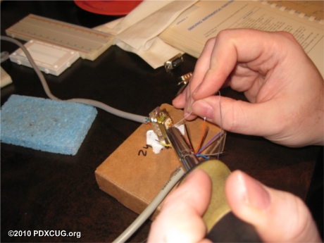 Soldering a Joystick Wire