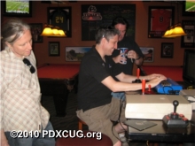 PDXCUG Members Playing Bomb Mania Game