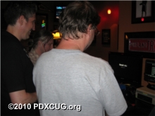 PDXCUG Members Playing Bomb Mania Game