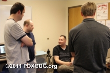 PDXCUG Members watching the GEORAM Presentation