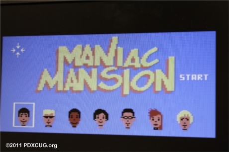 Maniac Mansion Gold Running in GEORAM