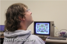 PDXCUG Member Playing Jumpman