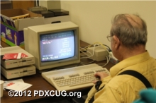 Richard Demoing Big Blue Reader at PDXCUG.org